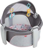 Fisher-Price Portable Bassinet and Travel-Play Area with Baby Toys, Indoor and Outdoor Use, On-the-Go Baby Dome, Windmill - Image 7
